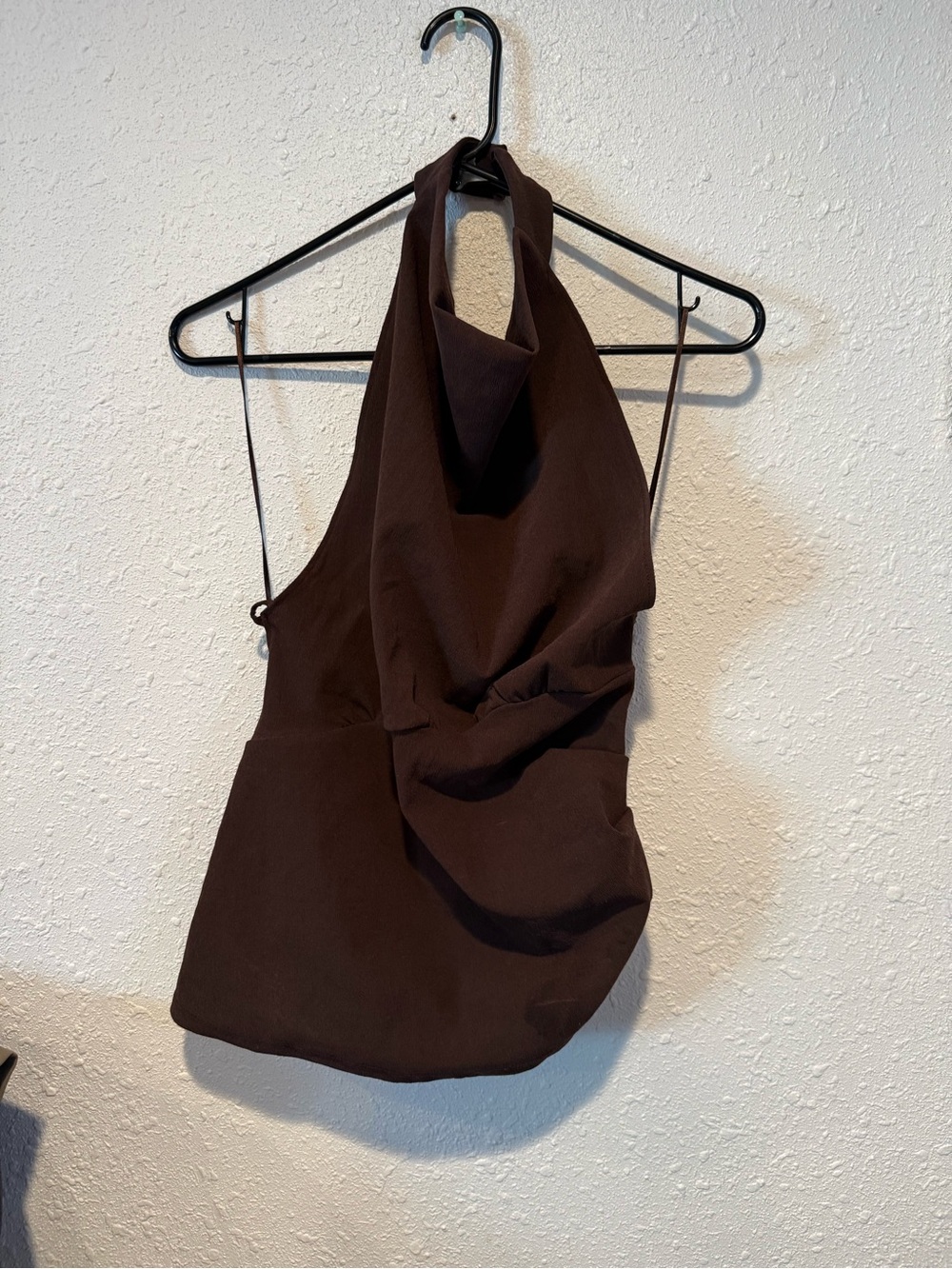 Zara Women’s Chocolate Brown Halter Top